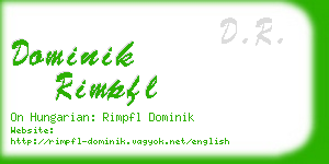 dominik rimpfl business card